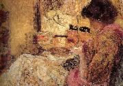 Edouard Vuillard Sewing oil